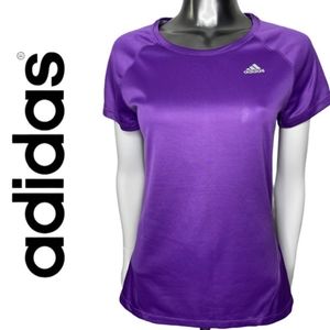 Adidas athletic top short sleeves